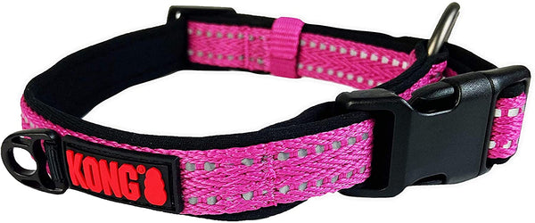 Kong Collar de Nylon Rosa Mediano