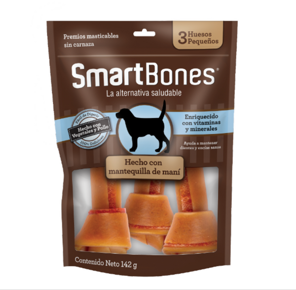 SMART BONES sabor cacahuate 5 piezas