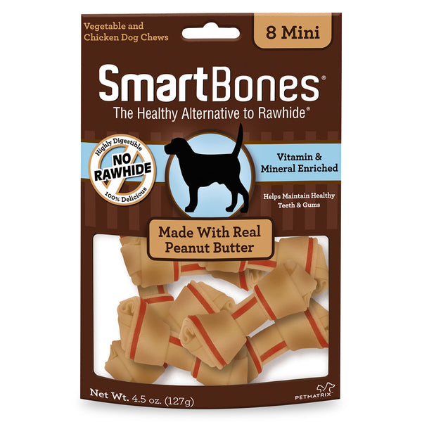 SMART BONES sabor Cacahuate 8 piezas